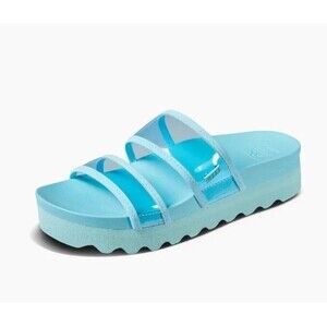 Reef Sandal Womens Size 8 Vista Hi-Energy Blue Slip On Slide Comfort NEW